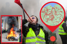 Protest rolników 20 marzec 2024 mapa protestów