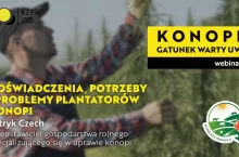 Doświadczenia, potrzeby i problemy plantatorów konopi | Webinar ”Konopie – gatunek warty uwagi” - infografika