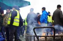 Protest w Dorohusku