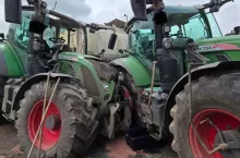 Nietypowy wypadek ciągników marki Fendt w Niemczech.
