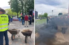 Protest rolników w Katowicach