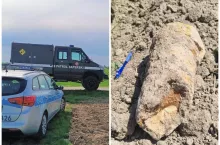 Niektóre z wykopanych przez rolnika pocisków mierzyły około 30 cm długości.