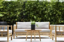 Drewniane komplety ogrodowe