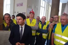 Marek Wójcik, Wojewoda Śląski podczas spotkania ze Stowarzyszeniem Śląscy Rolnicy Razem w Urzędzie Wojewódzkim w Katowicach