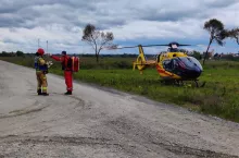 Na miejscu lądował helikopter LPR. Jednak życia dziecka nie udało się uratować.