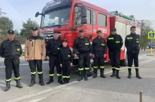 Druhowie podczas zabezpieczania 21 Maratonu Krakowskiego