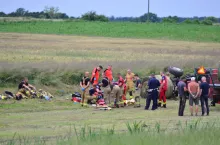 Do wypadku doszło na jednym z pól w miejscowości Roszków w woj. wielkopolskim.