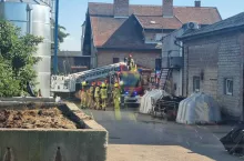 44-latek zasłabł w silosie zbożowym.