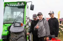 Ładowarka teleskopowa Merlo TF35.7-140 od Agrom na pokazach Żniwa i siew 2024 z top agrar Polska i Profi w Nagradowicach.