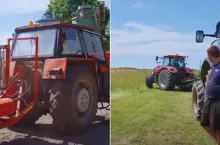 Bogdan z Rolnicy Podlasie robi sianokiszonkę. ”Na dwie bele trzy zestawy”