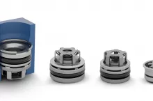 Zawór zwrotny w trzech rozmiarach: średnica 10 mm (G1/4), 14 mm (G3/8) i 22 mm (G1/2) na maks. 20 l/min, 50 l/min, 120 l/min. 