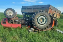 Rolnik przygnieciony przez ciągnik