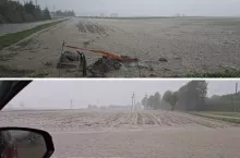 Horror rolników w Zamojskiem. Potężna ulewa zmiotła rzepaki