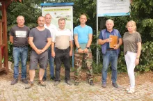 Od lewej: Grzegorz Leszczuk, Adam Sawicki, Marcin Korzecki, Waldemar Zdanowicz, Łukasz Błażko, Henryk Zdanowicz, Jolanta Wasilewska