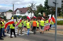19 sierpnia rolnicy protestowali w Silnie na drodze do Chojnic