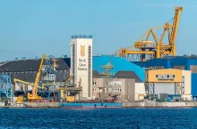 Gdynia, Poland - August 1, 2021: Baltic Grain Terminal.