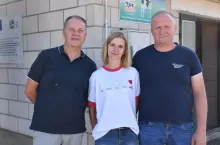 Na zdjęciu od lewej: Leszek Markowski – kierownik działu skupu MSM Mońki oraz Mariola i Paweł Zambrzyccy