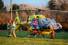 Poszkodowany helikopterem LPR trafił do szpitala.