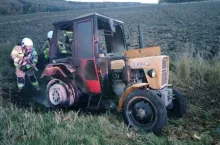 Ciągnik odnalazł się w rowie w miejscowości oddalonej o 20 km od miejsca kradzieży.