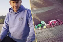 Tomek Cieślik z Rolnicy. Podlasie sieje pszenicę. ”Mieszamy z nawozem, będzie trudno”
