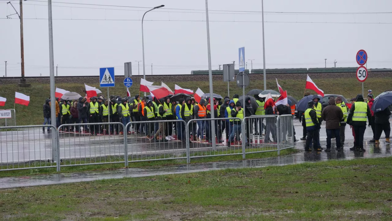 Blokada przejścia granicznego w Medyce