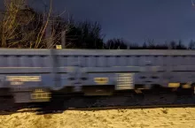 Pociąg wiozący zboże