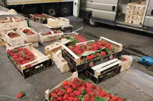 przesypywane truskawki