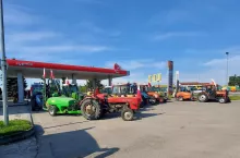 manifestacja sadownikow w samborcu