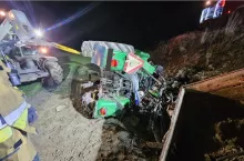 Kabina Ursusa była kompletnie zmiażdżona.