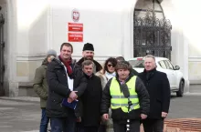 19 lutego przed gmachem MRiRW odbyła się konferencja prasowa po spotkaniu z ministrem rolnictwa