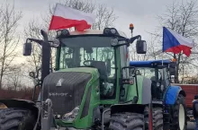 Wspólny protest rolników z Polski i Czech. ”Boimy się, że zaleje nas zboże z Ukrainy”