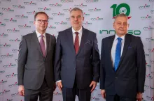 Zarząd INNVIGO (od lewej): wiceprezes Krzysztof Golec, prezes Adam Ciaś i wiceprezes dr Jacek Zawadzki