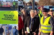 Protest rolników w Świętej Annie