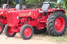 Tiruttani, Tamil Nadu, India 12 October 2019 - Brand New Mahindra Tractors for Agricultural And Heavy Duty