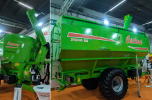 Przyczepa przeładowcza Cestari 31000 S6 na targach AGROTECH w Kielcach.