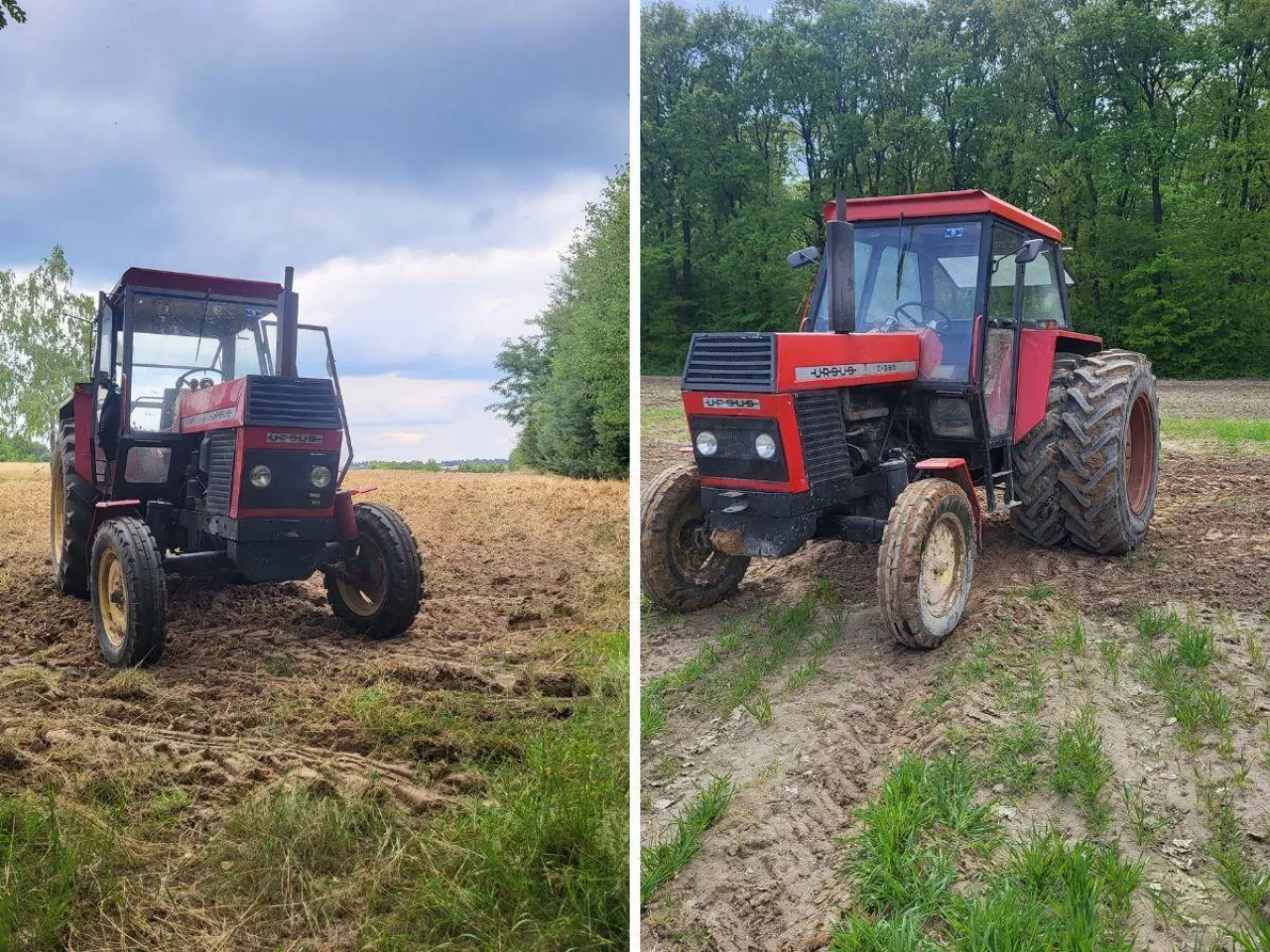 Ursus C-385 na podwójnych kołach. Rolnik-programista sam przerobił ciągnik