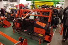 Maszyna na targach była wyposażona w hydrauliczny popychacz. Poniżej rotor z modeli ML.R4, fot. GS