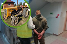 Pijany traktorzysta został zatrzymany i błyskawicznie skazany.