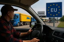 Transport zboża ciężarówkami