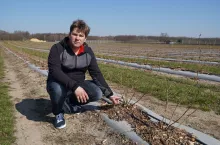 Michał Kot, plantator m.in. borówek
