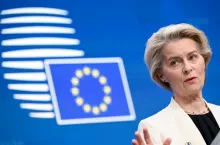Ursula von der Leyen podczas obrad w Brukseli