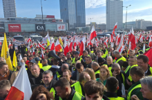 Protest rolników w Warszawie
