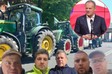 Nietypowa akcja rolników. Czekają na Wałach na premiera Tuska