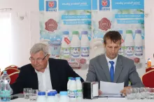 Prezes Mirosław Domański (z lewej) i przewodniczący Marek Banaszkiewicz