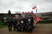 Przekazanie samochodu strażackiego Man jednostce OSP Bobrowa