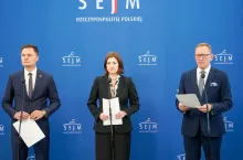 Posłowie PiS zorganizowali w Sejmie konferencję prasową