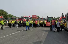 Protest rolników w Koszalinie (woj. zachodniopomorskie)