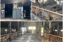Skala zniszczeń jest ogromna - cała obora spłonęła, a wraz z nią krowy mleczne