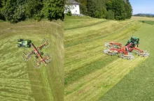 4-karuzelowa zgrabiarka Pöttinger TOP VT 12540 C – omija przeszkody i steruje karuzelami