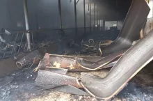W pożarze obory uratowano większość krów